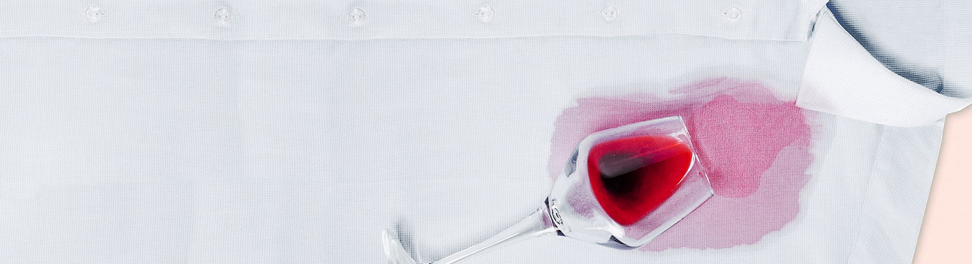 как вывести пятно от красного вина с хлопка